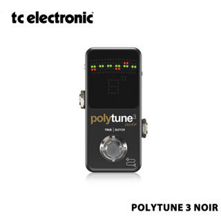 TC Electronic POLYTUNE 3 NOIR จูนเนอร์โพลีโฟนิก ขนาดเล็ก พร้อมโหมดจูนหลายโหมด และตัวปิด BONAFIDE ในตัว