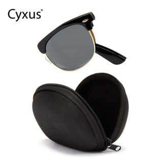 Cyxus แว่นตากันแดด เลนส์โพลาไรซ์ กรอบโลหะ ป้องกันรังสียูวี 400 สําหรับผู้ชาย ผู้หญิง เหมาะกับการขับขี่ กลางแจ้ง 1015