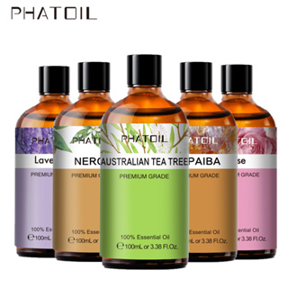 [Limited:+10ml lemongrass] น้ำมันหอมระเหย Essential Oils PHATOIL น้ํามันหอมระเหยกลิ่นลาเวนเดอร์ 100 มล สารสกัดจากพืช