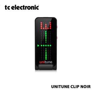 TC Electronic Unitune Clip Noir จูนเนอร์อิเล็กทรอนิกส์ UNITUNE Clip NOIR พร้อมไฟ LED 108 ดวง สีดํา และโหมดโครเมี่ยม สําหรับปรับแต่งคุณภาพ