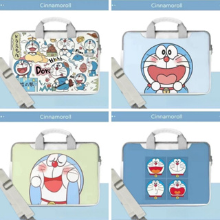 ⭐️With tie strap + Detachable Strap⭐️Sleeves Laptop Bags【Doraemon】12 13.3 14 15 15.6inch Waterproof handbag Cartoon computer bag