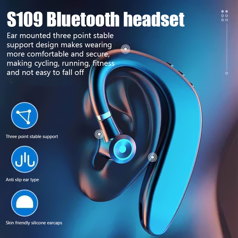 S109 หูฟังบลูทูธไร้สาย โมโนรัล ลดเสียงรบกวน อินเอียร์ HiFi พร้อม ...
