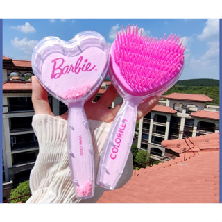 【พร้อมส่ง】Colorkey × Barbie หวีกระจกแต่งหน้า แบบมือถือ สําหรับตุ๊กตาบาร์บี้