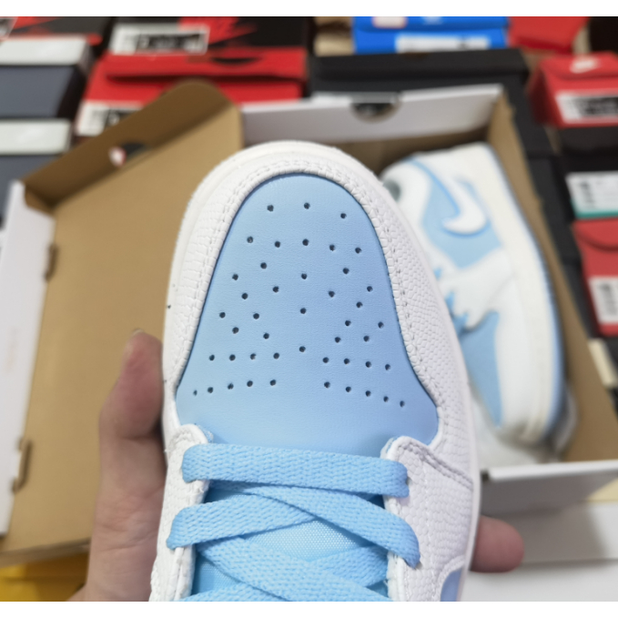 รองเท้าบาสเก็ตบอล-jordan-air-jordan-1-low-ice-blue-ทนทาน-สไตล์เรโทร