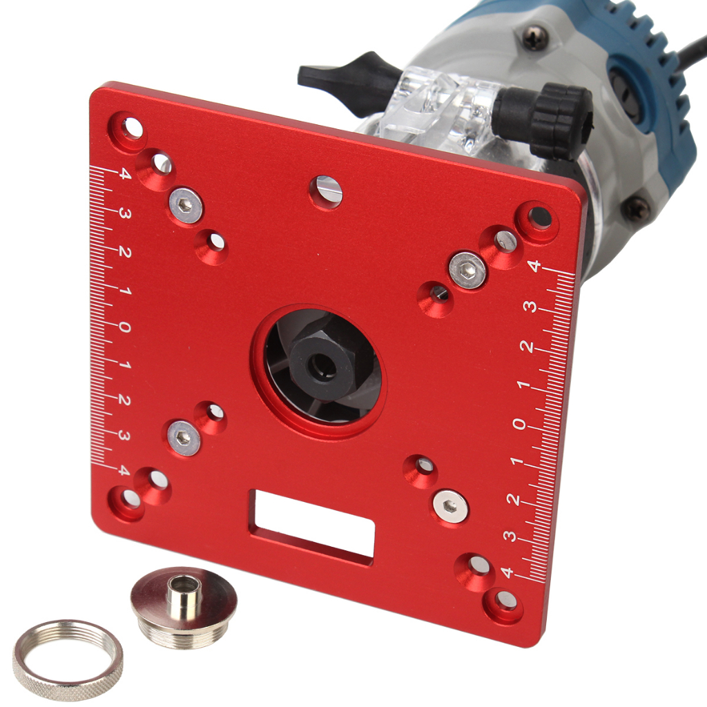 Aluminium Router Table Insert Plate Mini Square Woodworking Benches