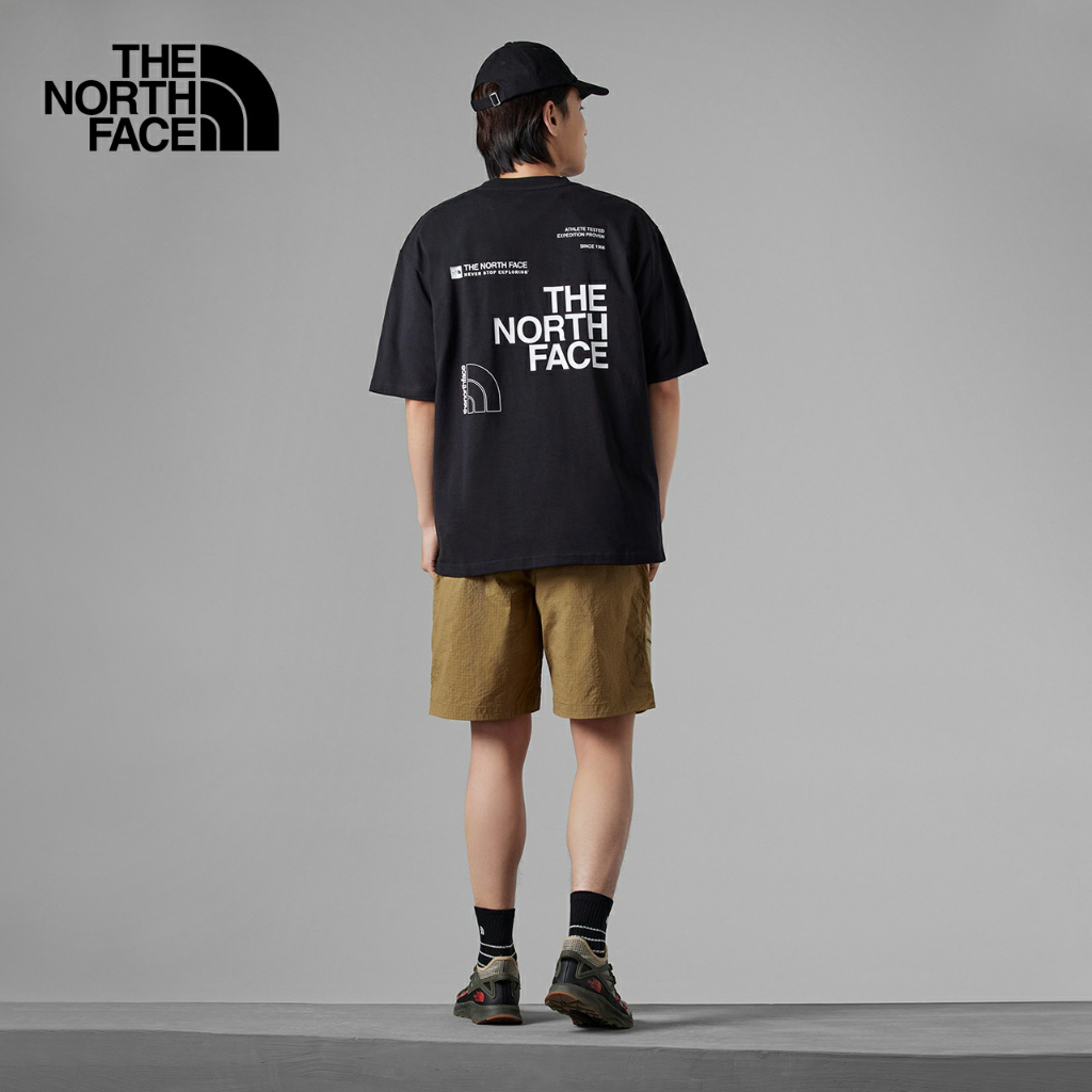 เสื้อยืดแขนสั้น-ผ้าฝ้ายแท้-พิมพ์ลายโลโก้-the-north-face-สําหรับผู้ชาย