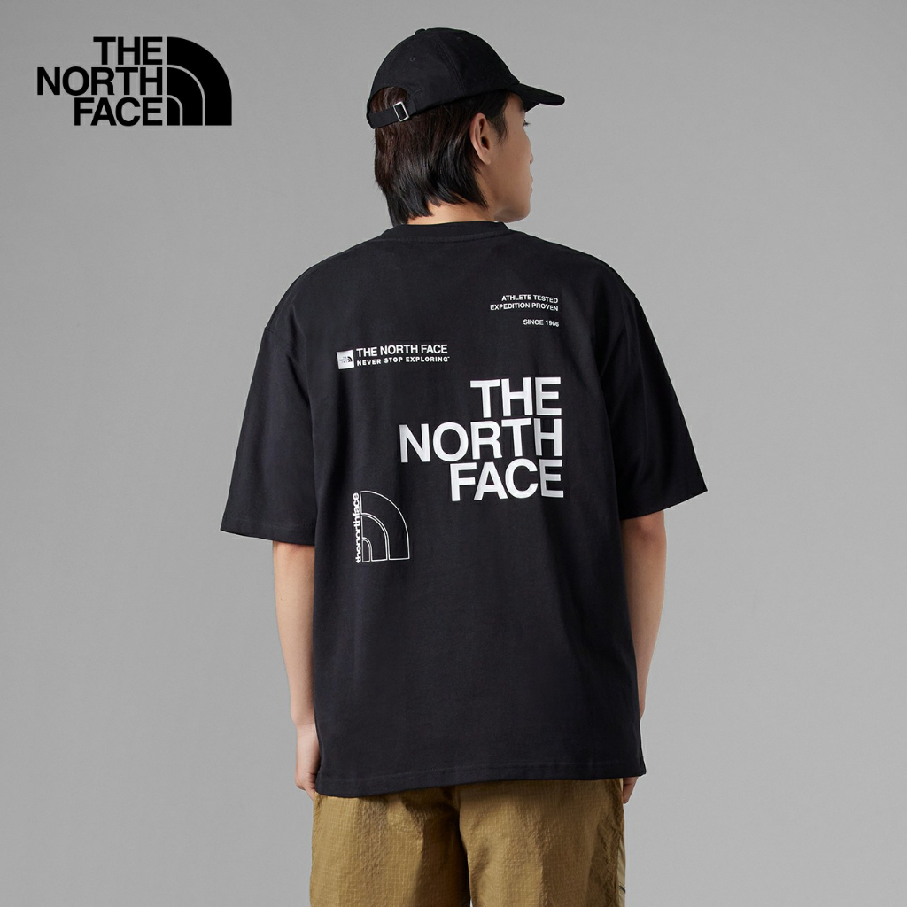 เสื้อยืดแขนสั้น-ผ้าฝ้ายแท้-พิมพ์ลายโลโก้-the-north-face-สําหรับผู้ชาย