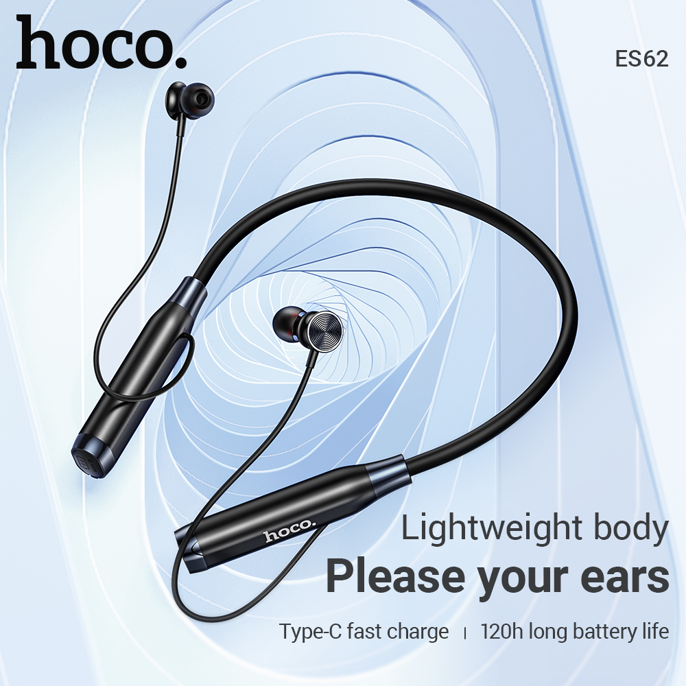 Hoco ES62 ชุดหูฟังบลูทูธ 5.3 แบบคล้องคอ รองรับการ์ด TF รองรับบลูทูธ ...
