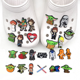จี้รูปรองเท้า PVC น่ารัก สําหรับธีม Star Wars Series Jibbitz