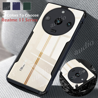 เคสโทรศัพท์มือถืออะคริลิค TPU นิ่ม แบบใส กันกระแทก กันเลนส์กล้อง สําหรับ Realme 11 Pro Plus Realme11 Pro+ 5G Realme 11 10 Pro + 2023