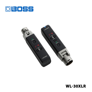 Boss WL-30XLR ระบบไร้สาย A Plug-and-Play ไมโครโฟนไร้สาย สัมผัสประสบการณ์ น้ําหนักเบา และกะทัดรัด อุปกรณ์ส่งสัญญาณเพลง