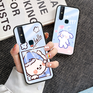 เคสโทรศัพท์มือถือกระจกนิรภัย TPU แบบนิ่ม ขอบแข็ง กันกระแทก สําหรับ VIVO S1 VIVO S1 เคส