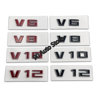 สติกเกอร์ตราสัญลักษณ์ ABS V6 V8 V10 V12 สําหรับติดตกแต่งรถยนต์ 1 ชิ้น