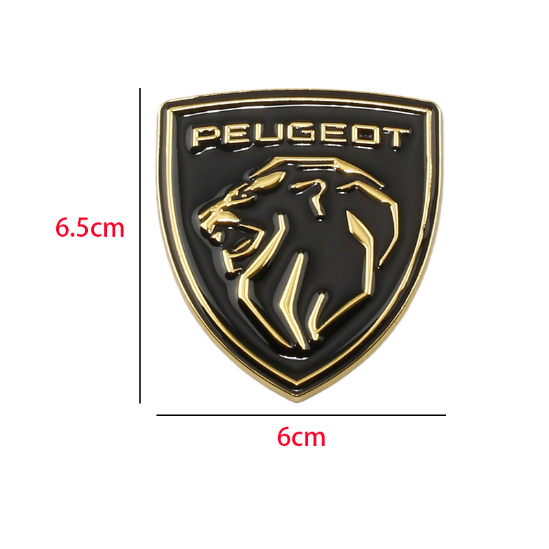 peugeot-สติกเกอร์โลโก้โลหะ-รูปโล่สิงโต-3d-สําหรับติดตกแต่งรถยนต์-peugeot