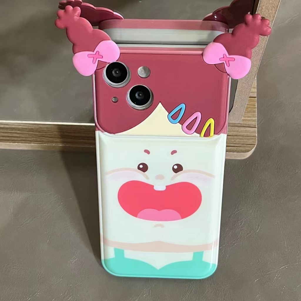 เคสโทรศัพท์มือถือ-tpu-นิ่ม-ลายเด็กผู้หญิงถักเปีย-สําหรับ-iphone-12pro-14-14promax-14pro-13pro-13promax