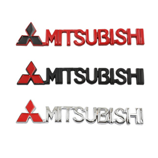 1 ✿ สติกเกอร์โลหะ ลายตราสัญลักษณ์ 3D สําหรับติดตกแต่งรถยนต์ Mitsubishi