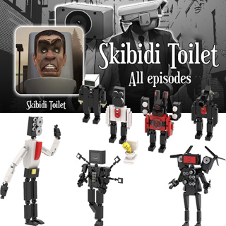 Toilet Man vs Monitor Man Skibidi Toilet ของเล่นบล็อกตัวต่อห้องน้ํา Skibidi สําหรับเด็กผู้ชาย