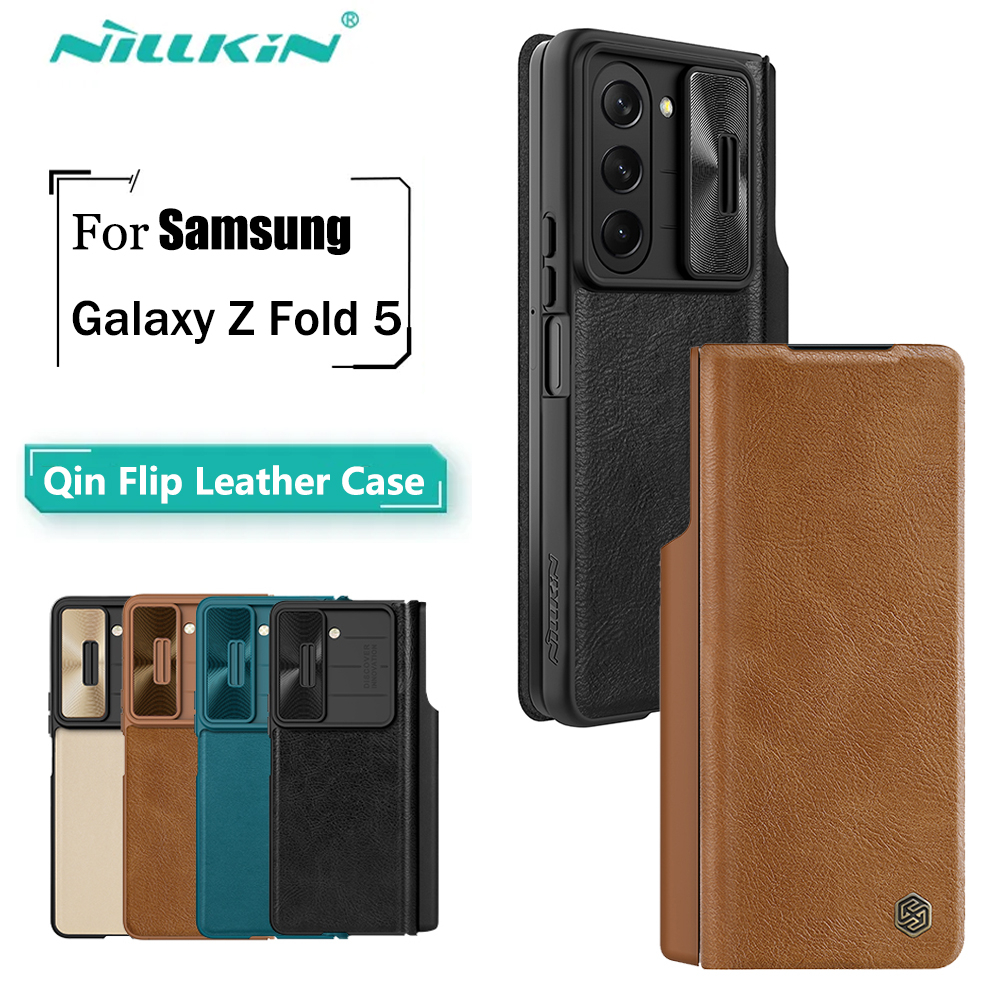 nillkin-เคสหนัง-ฝาพับ-พร้อมช่องใส่ปากกา-สําหรับ-samsung-galaxy-z-fold-5