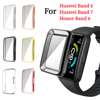 Huawei Honor Band 6 เคสป้องกัน ป้องกันรอยขีดข่วน กันตก เคสเคลือบไฟฟ้า TPU เคสป้องกัน สําหรับ Huawei Band 7 6