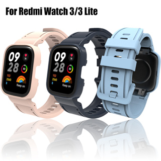 เคสซิลิโคน พร้อมสายคล้อง แบบเปลี่ยน สําหรับ Xiaomi Redmi Watch 3 Lite Smart Watch 3 Active Watch 3Lite