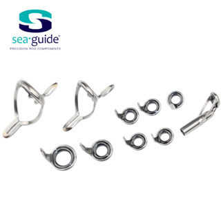 Seaguide ชุดแหวนสเตนเลส ไกด์คันเบ็ดตกปลา LS 2.2 กรัม อุปกรณ์เสริม สําหรับซ่อมแซมคันเบ็ดตกปลา DIY 10 ชิ้น