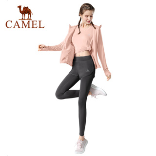 Camel เสื้อผ้าโยคะ 5 ชิ้น ชุดกีฬา ชุดวิ่งตอนเช้า เสื้อผ้าออกกําลังกาย ยิม