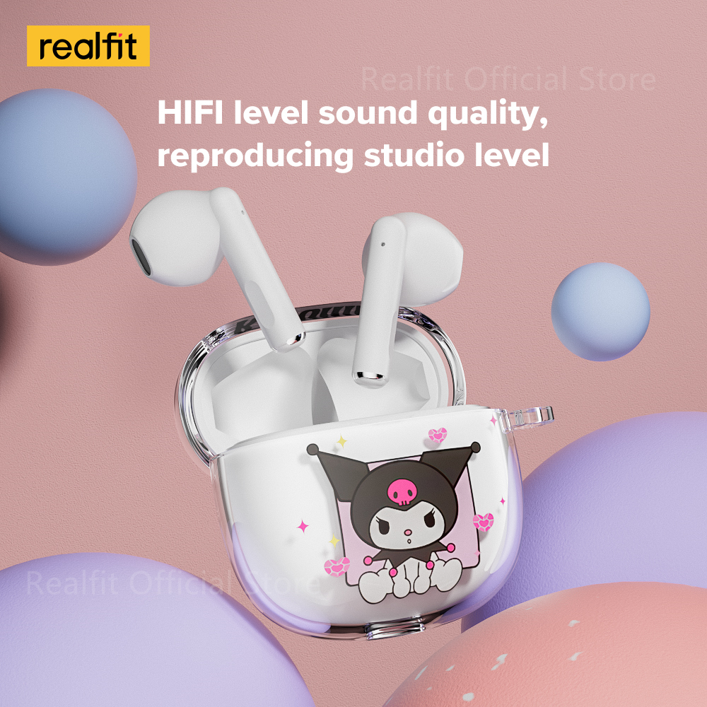 Realfit F1 หูฟังบลูทูธ ไร้สาย พร้อมไมโครโฟน ขนาดเล็ก Bluetooth 5.3