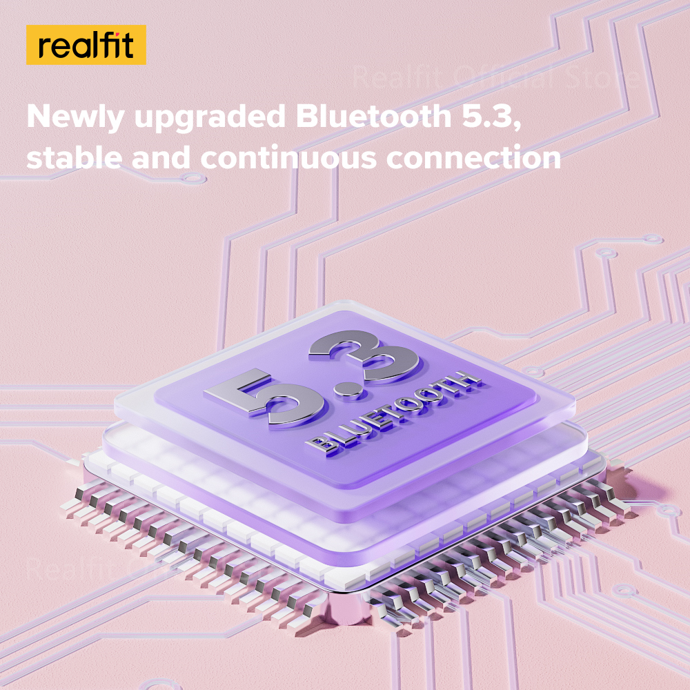 Realfit F1 หูฟังบลูทูธ ไร้สาย พร้อมไมโครโฟน ขนาดเล็ก Bluetooth 5.3