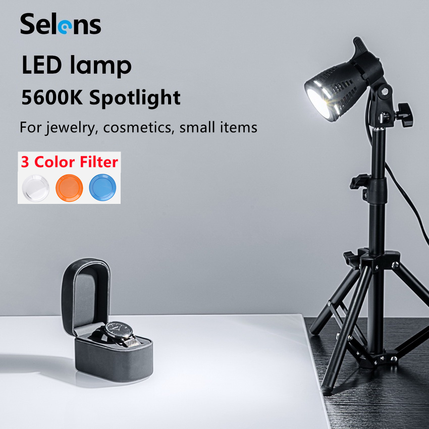 Selens ไฟสปอตไลท์ LED 5600k 6W แบบมืออาชีพ สําหรับถ่ายภาพ โชว์ ...