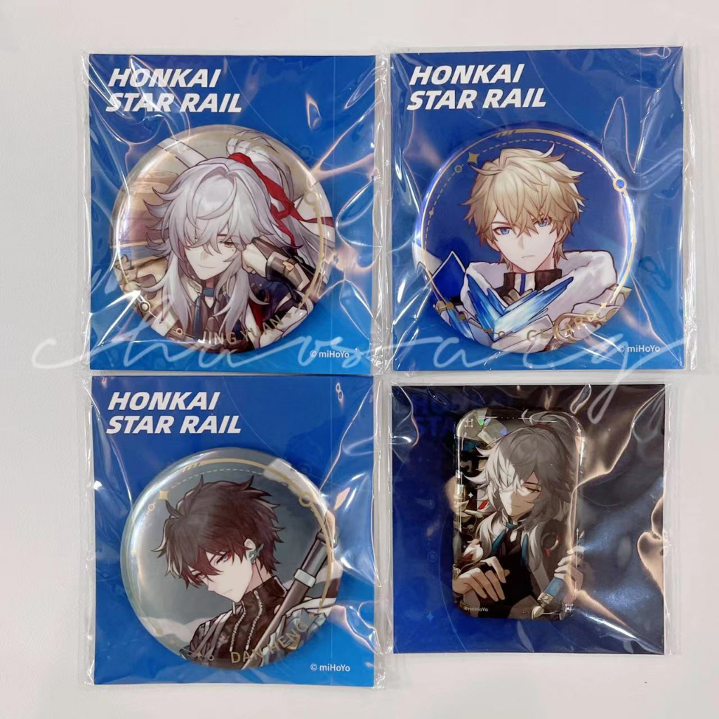 cacg-honkai-star-rail-badge-jingyuan-danheng-gepardแผ่นป้ายแทร็ก-ลายดาว