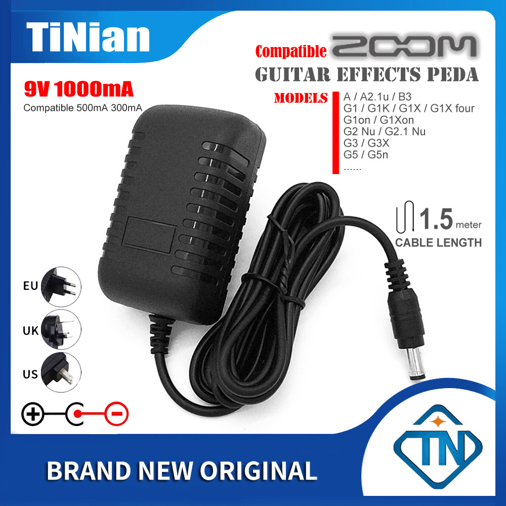 อะแดปเตอร์แป้นเหยียบเอฟเฟคกีตาร์ 9V 1A 500mA 300mA AC DC AD16 สําหรับ