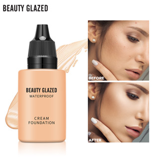 Beauty GLAZED รองพื้น คอนซีลเลอร์ เนื้อแมตต์ ควบคุมความมัน ปกปิดเต็มรูปแบบ เครื่องสําอางแต่งหน้า