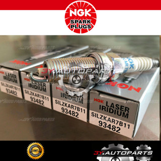 เลเซอร์อิริเดียม NGK SILZKAR7B11 93482 สําหรับ SUBARU Forester Impreza Legacy SparkPlug (4 ชิ้น) SUBARU