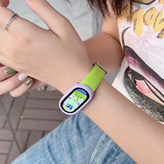 สายรัดพื้นผิวหนัง For Xiaomi Mi Band 8 เคสหนังสายรัดสำหรับ Xiaomi Miband8 NFC สายรัดข้อมือสร้อยข้อมือ SmartBand Cover