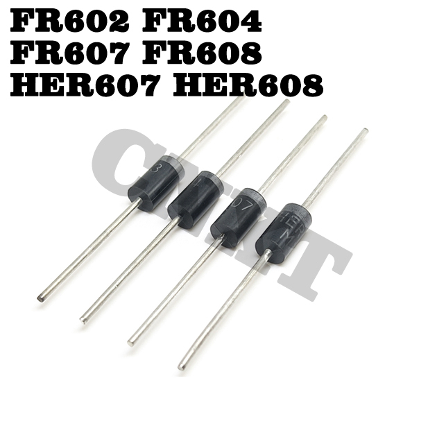 5~20 ชิ้น FR602 FR604 FR607 FR608 HER607 HER608 อินไลน์ไดโอดกู้คืนเร็ว ...