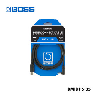 Boss Bmidi-5-35 แจ็คสเตอริโอ 3.5 มม. 3.5 มม. TRS (ตัวผู้) เป็น 5-Pin Midi (ตัวผู้) ความยาว 5 ฟุต 1.5 ม.