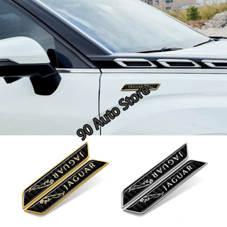 สติกเกอร์ตราสัญลักษณ์ 10.3x1.5 ซม. อุปกรณ์เสริม สําหรับติดตกแต่งรถยนต์ Jaguar XF2008 XF2009 XJS XJ8 2 ชิ้น