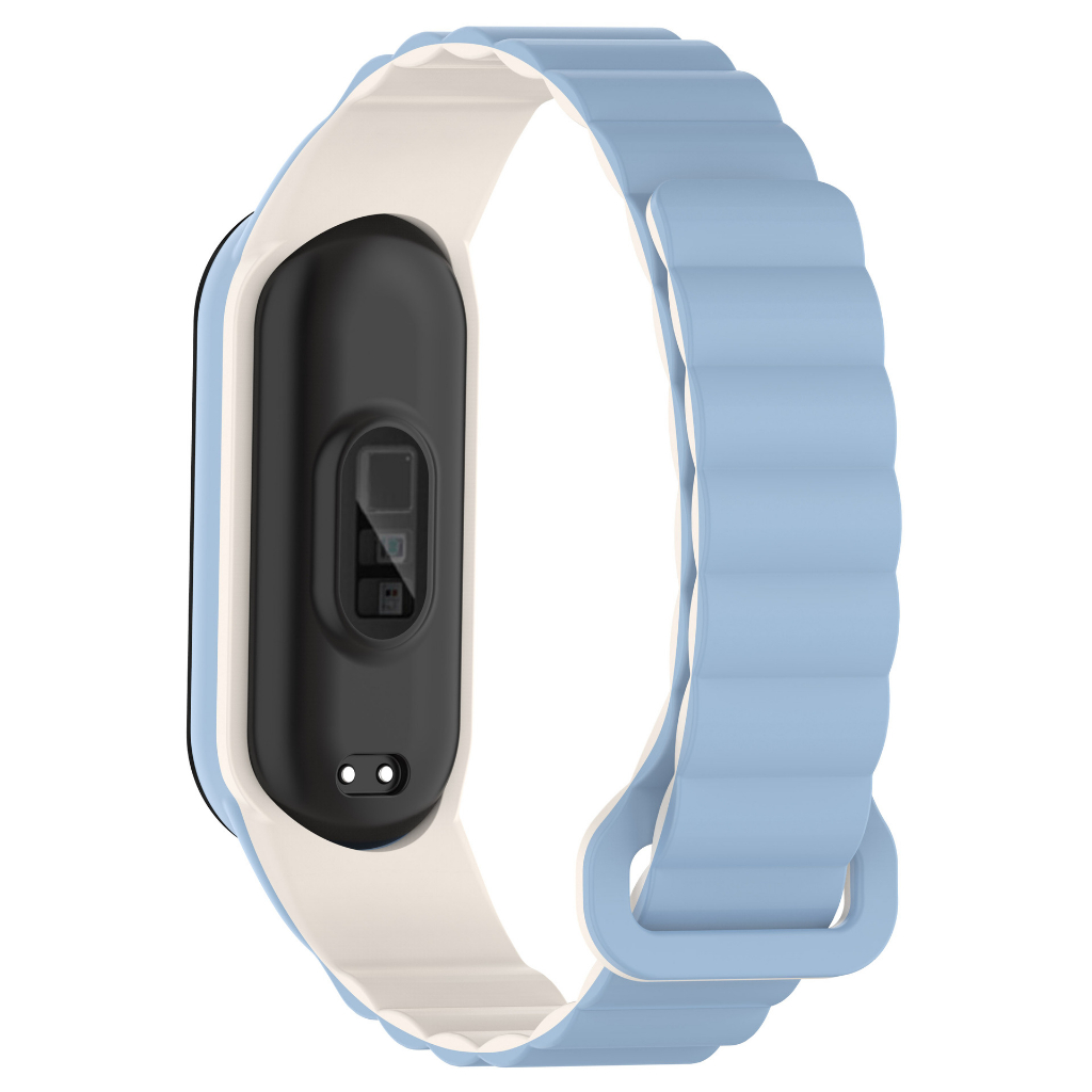 2-in-1-สายนาฬิกาข้อมือซิลิโคน-แม่เหล็ก-สําหรับ-mi-band-8-7-6-5-4-3-xiaomi-mi-band-7-mi-band-6-5-mi-band-4-3