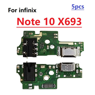 ใหม่ พอร์ตชาร์จ USB แจ็คเสียบหูฟัง ไมโครโฟน สายเคเบิ้ลอ่อน สําหรับ Infinix Note 10 X693