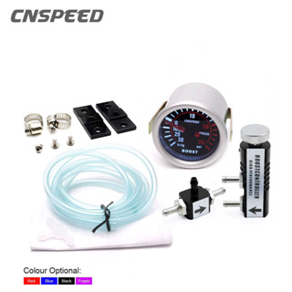 CNSPEED 2 "52mm Car Smoke Len Turbo Boost Gauge PSI / in. Hg with Auto adjustment Boost Controller Kit 1-30 PSI