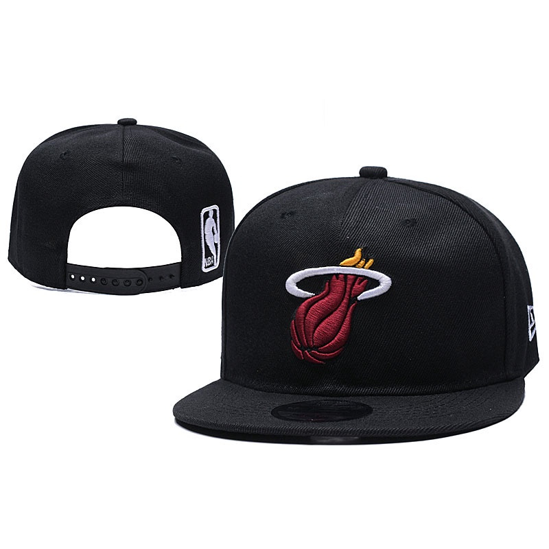 nba-miami-heat-หมวกปีกนกแบบแบนหมวกทันสมัย