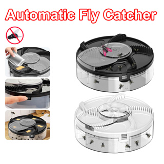 ครื่องดักจับแมลงวันไฟฟ้าอัตโนมัติ ชาร์จ USB กำจัดแมลงวัน ที่ดักแมลงวัน Automatic Fly Trap เครื่องจับแมลงวัน