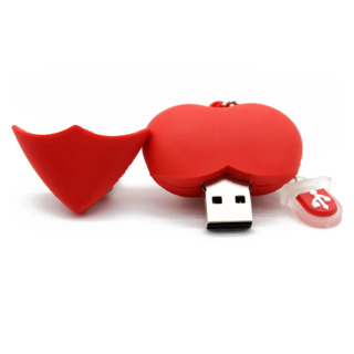 Love แฟลชไดรฟ์ซิลิโคน ลายการ์ตูนน่ารัก ความเร็วสูง 2TB สําหรับคอมพิวเตอร์ โทรศัพท์ USB