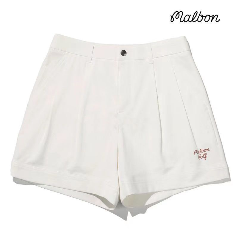 malbon-กางเกงขาสั้น-ประดับมุก-สไตล์เกาหลี-สําหรับผู้หญิง-เหมาะกับการเล่นกีฬากอล์ฟ-ing1