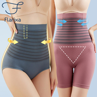 Flarixa กางเกงบ็อกเซอร์ขาสั้น เอวสูง กระชับสัดส่วน พลัสไซซ์ ไร้รอยต่อ ปลอดภัย สําหรับผู้หญิง XXL