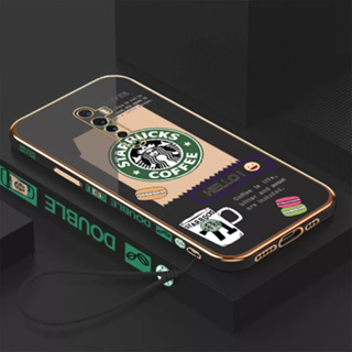เคสโทรศัพท์มือถือ ลายการ์ตูน Starbucks พร้อมสายคล้อง สําหรับ Oppo RENO Oppo RENO 2 Oppo RENO Z Oppo RENO 3 Oppo RENO 3Pro Oppo RENO 2F