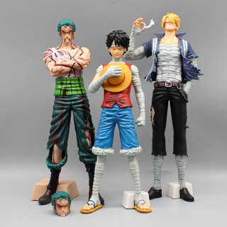 ฟิกเกอร์ One Piece Luffy Zoro Sanji Pvc รูปลิง โมเดลตุ๊กตาฟิกเกอร์ อนิเมะลูฟี่ Roronoa Zoro ของเล่นสําหรับเด็ก