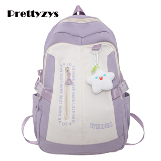 School Backpack Prettyzys 2023 Korean Student Bag Large capacity 15.6 inch For Women