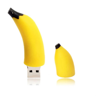 Banana แฟลชไดรฟ์ USB 2TB ความเร็วสูง ลายการ์ตูนน่ารัก มั่นคง สําหรับคอมพิวเตอร์ โทรศัพท์ ของขวัญ
