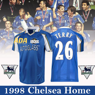 เสื้อกีฬาแขนสั้น ลายทีมชาติฟุตบอล CHE HOME 1998 ชุดเหย้า สไตล์เรโทร สําหรับผู้ชาย